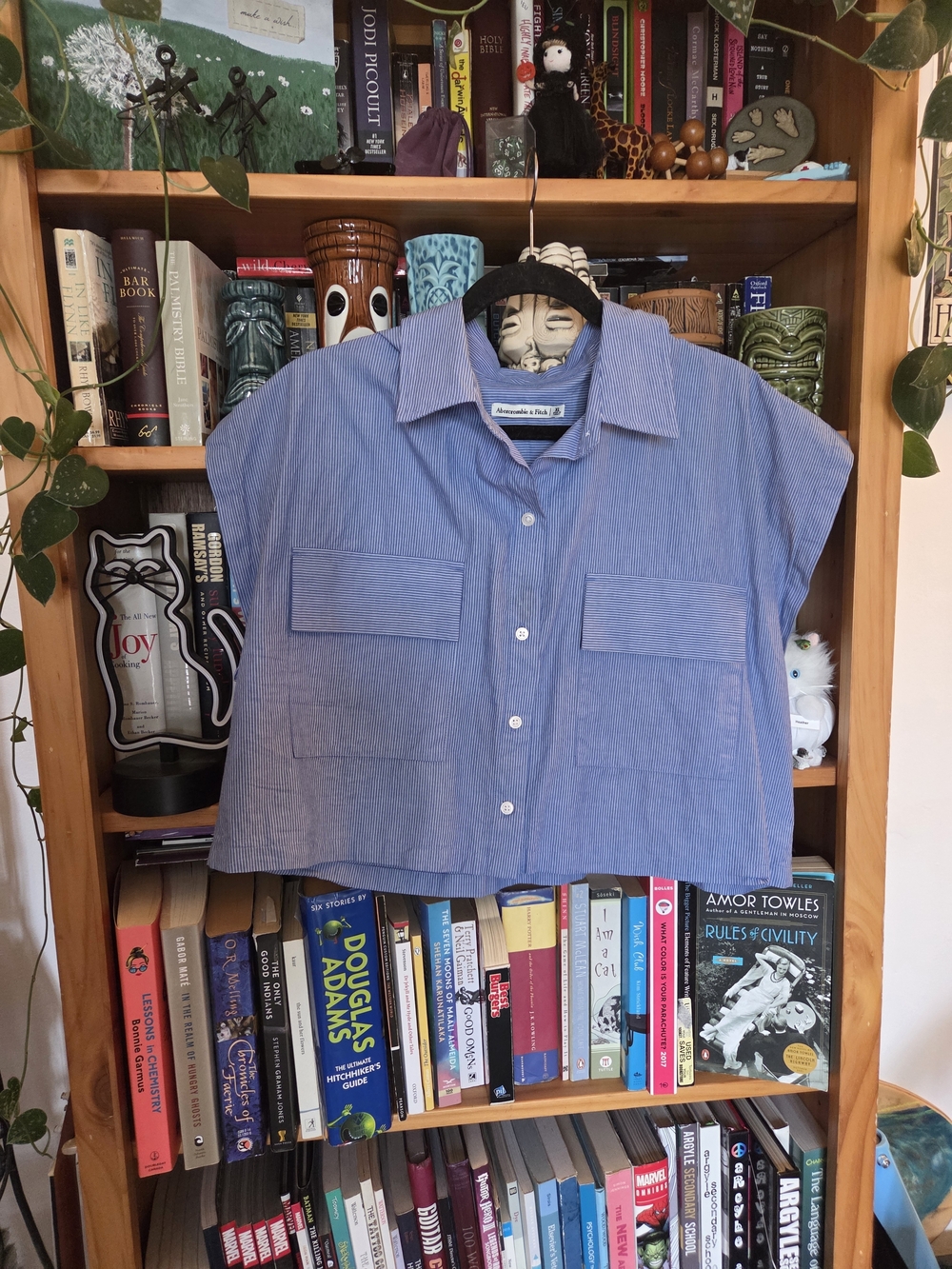 Abercrombie Cropped Boxy Blouse~ Preppy with a twist